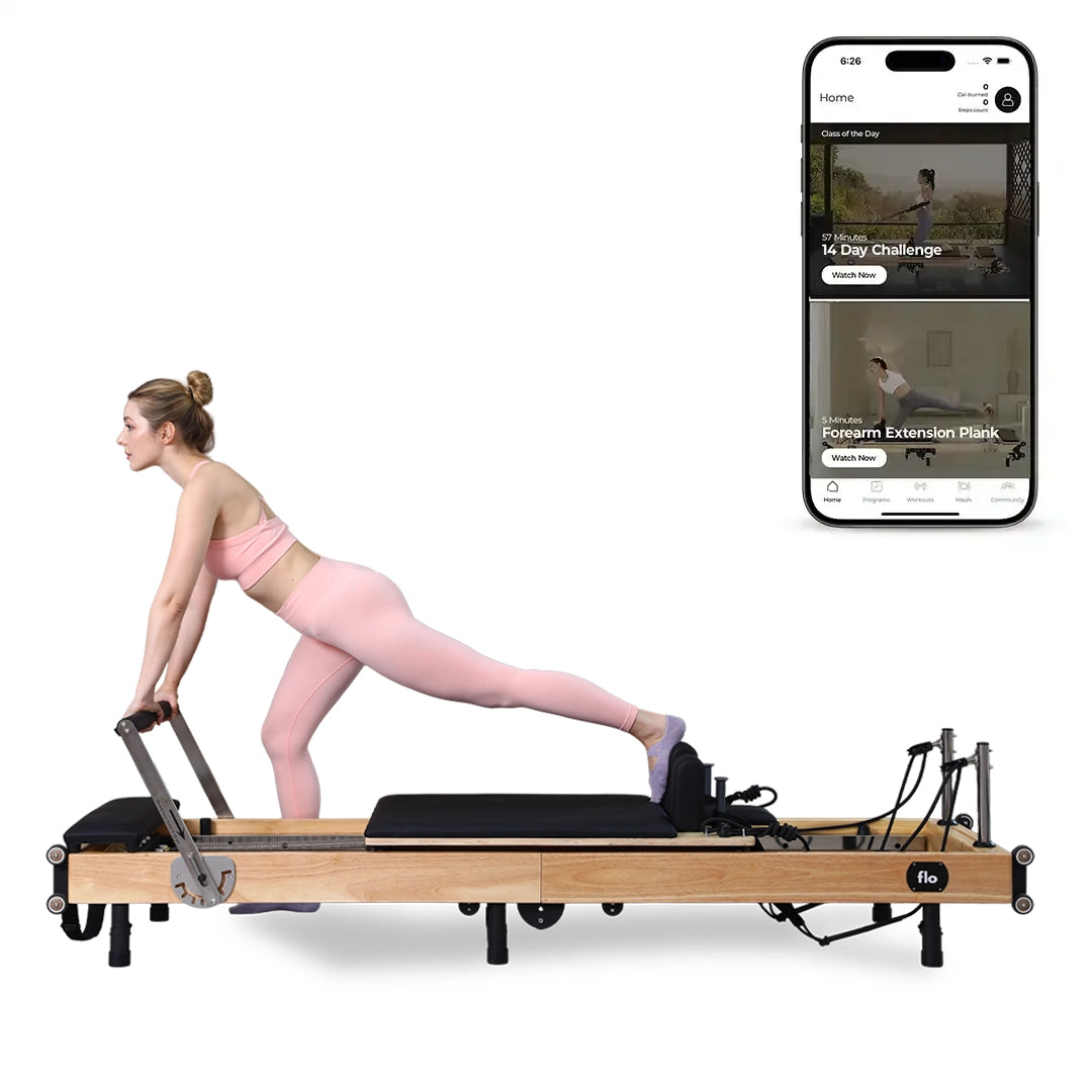 Wood Pilates Reformer Flo Pilates