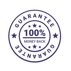 100% Money Back Guarantee Badge