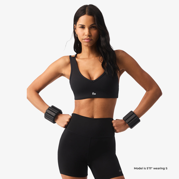 Airlift Ribbed Jump Start V-Neck Bra