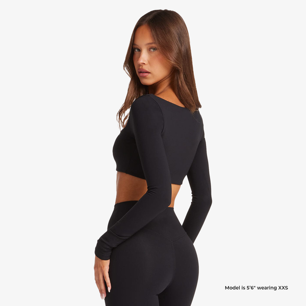Scoop Long Sleeve Crop