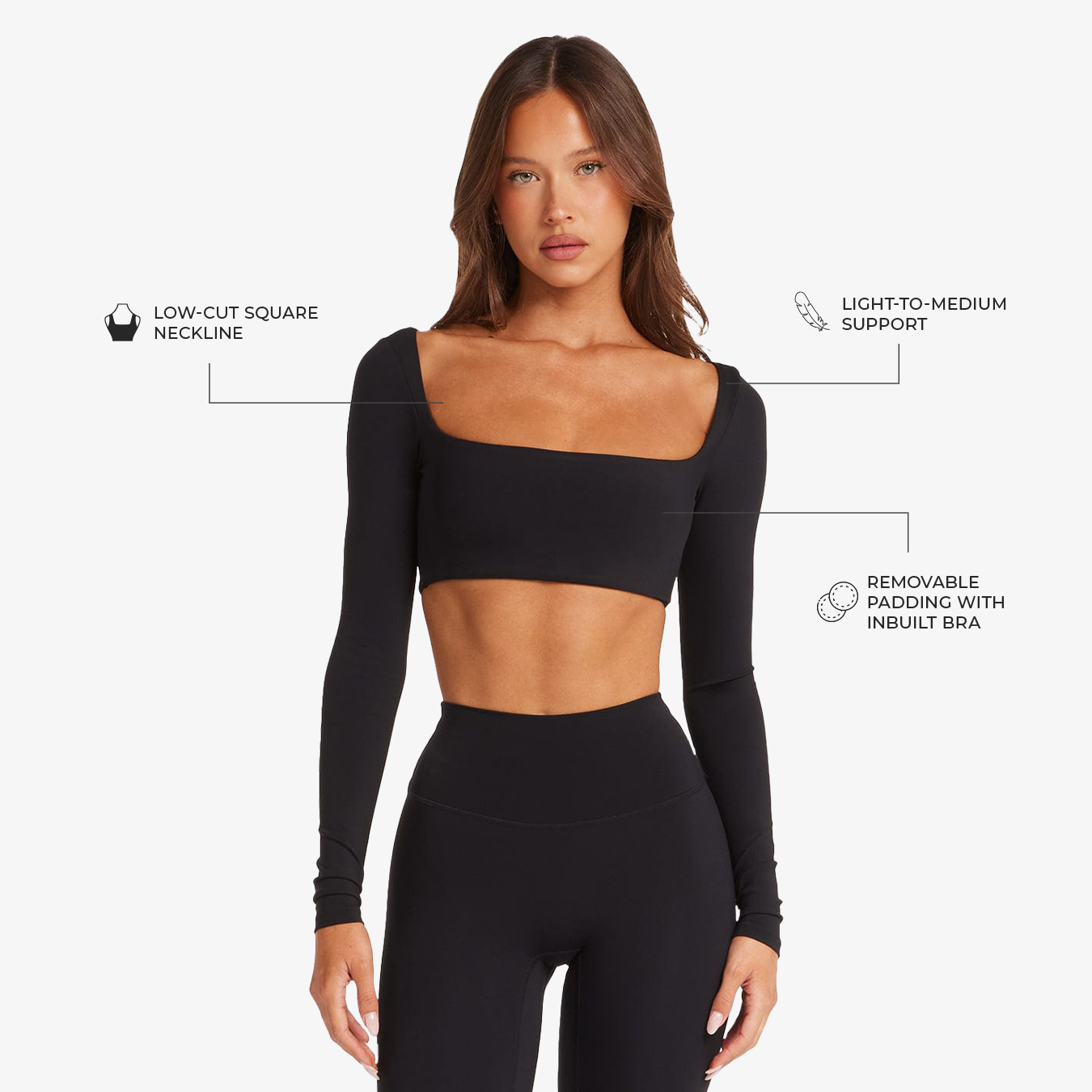 Scoop Long Sleeve Crop