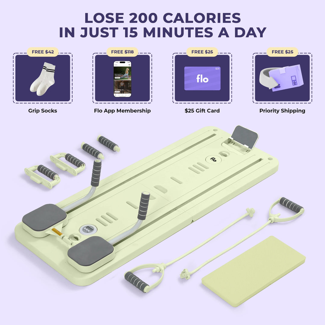 Portable Pilates Reformer | Foldable Pilates Reformer | Flo Pilates